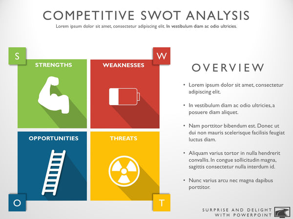 competitive analysis slide template